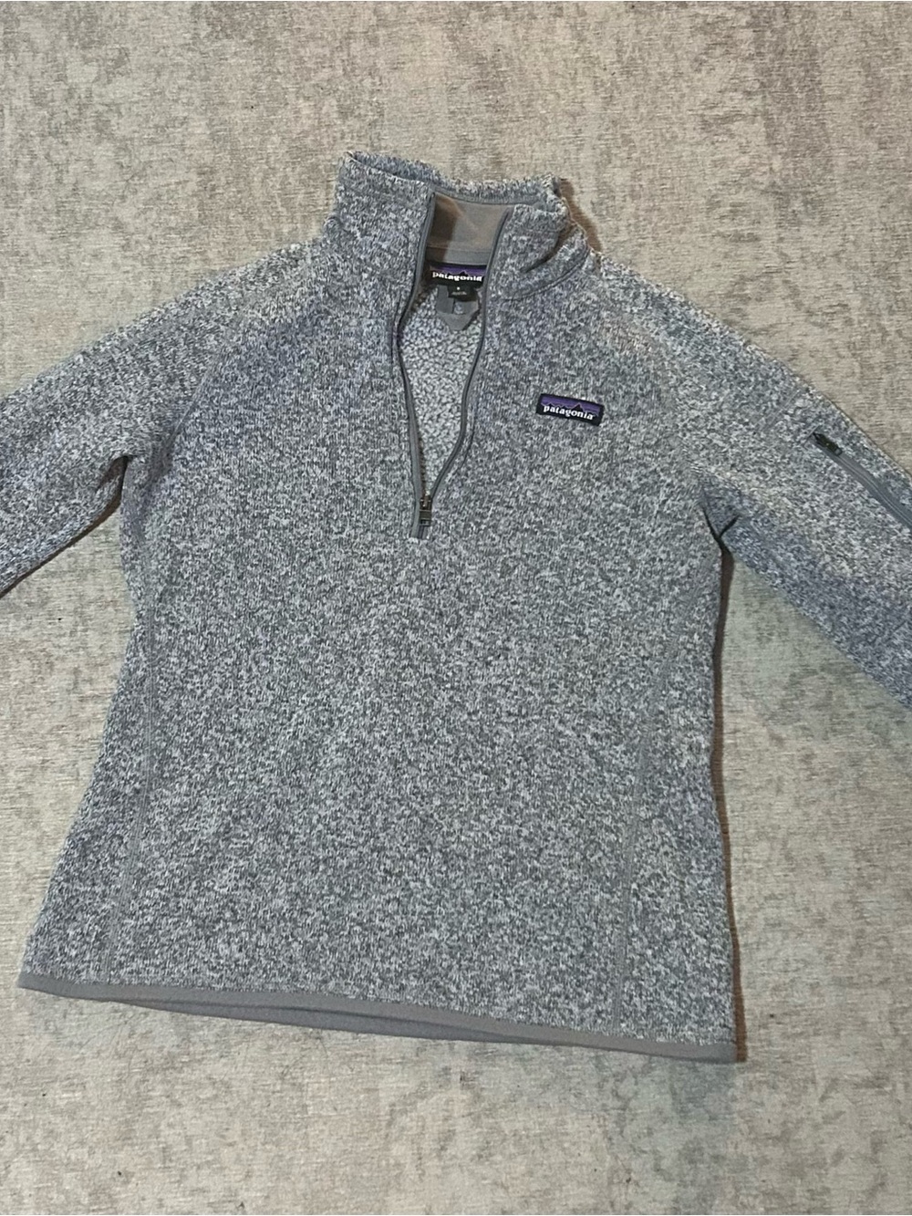 Patagonia Gray Quarter-Zip Fleece
